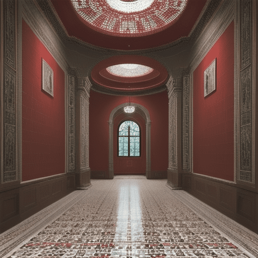  Red Mosaic Tile
