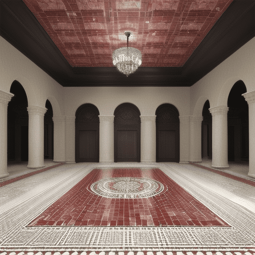 Red Mosaic Tile