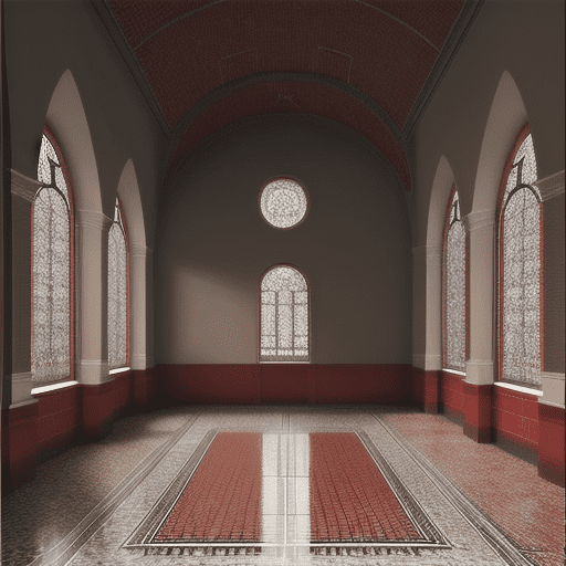  Red Mosaic Tile
