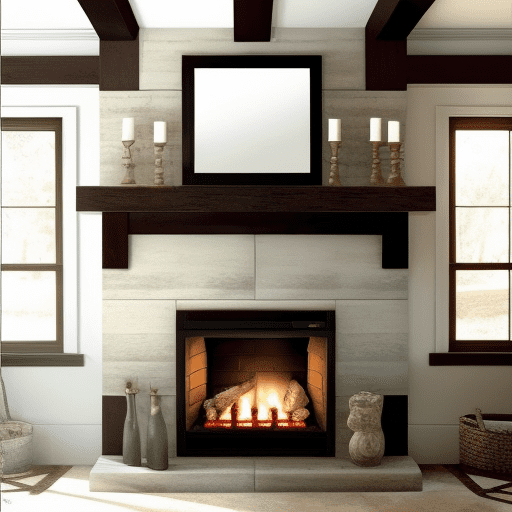 farmhouse fireplace tile