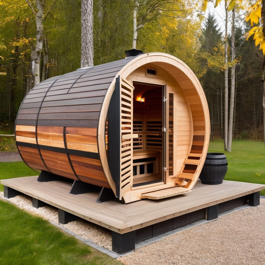 barrel sauna